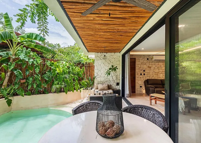 • Naaj Tun • | Boutique Swim Up En P/4 Appartement Tulum